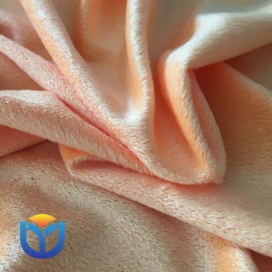 100% polyester tricot warp knitted super soft velvet fabric velboa