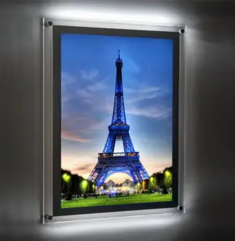 Customized super slim sales well crystal light box