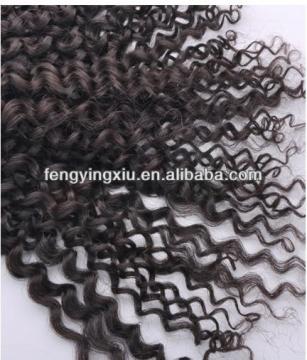 Kinky curly 100% Remy Human Hair weft