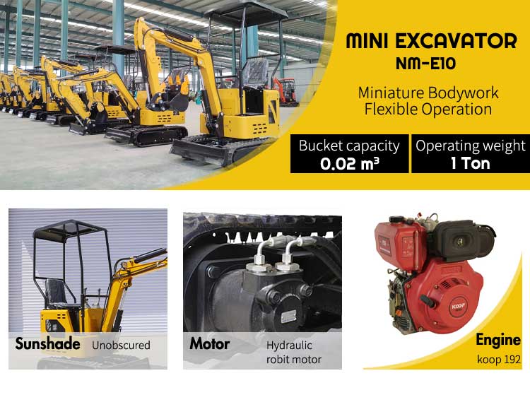 Nuoman Mini Excavator 1ton