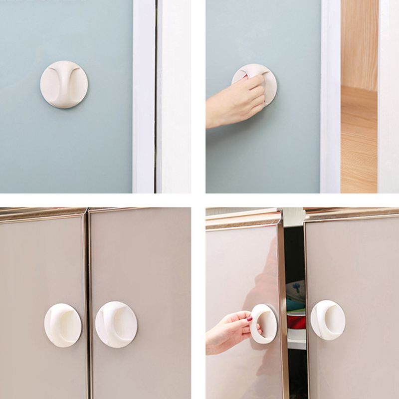 1 Pc Self-Stick Instant Cabinet Drawer Handle Helper Auxiliary Kitchen Door Window Stick Knobs Convenient Opening