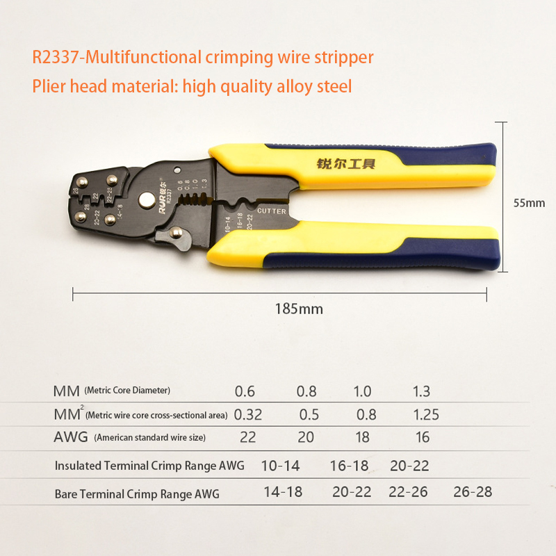 Multifunctional Manual Pliers Tools Professional Grade Wire Cutter Thin Leather Cable Strippers