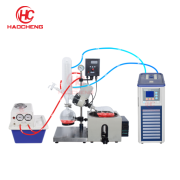 1000ML Manual Lift Rotary Evaporator with Recirculating Vacuum Pump - Lab Equipment