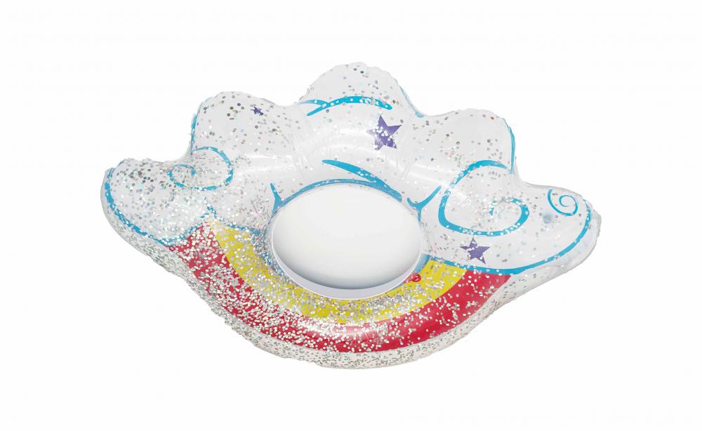 PVC summer water play Cloud Rainbow swim ring