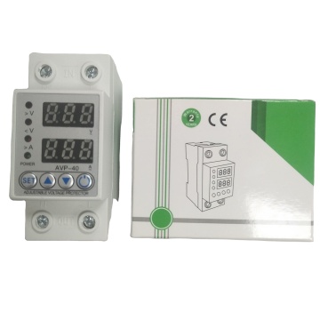 40A AC 230V DIN Rail Over/Under Voltage Protective Device with On/Off Switch