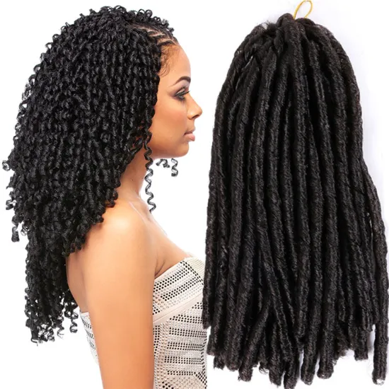Soft Faux Locs Crochet Hair Soft Locs Hair Twist Braiding Crochet Hair Thick African Dreadlocks For Girls Synthetic Fiber