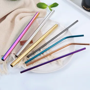 Stainless Steel Straws Drinking Straws Milk Tea Straws