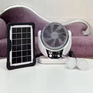 Mini ventola di raffreddamento elettrico a carico Isofan 8 '' - piccolo radiatore d'aria con pannello solare