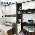 vita sidobord sovrum garderober och flytande TV -stativ