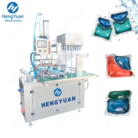 HYSR-244 Automatic Double Chambers PVA Film Pods Packing Machine for Liquids