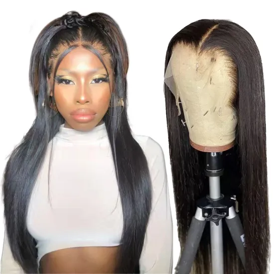 Wholesale Hd Full 360 Lace Frontal Wig For Black Women Raw Brazilian Virgin Human Hair Transparent Swiss Lace Front Wig Vendor