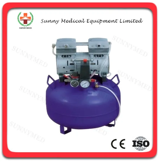 SY-M009 Rounded Dental Oil Free Air Compressor(1for2)