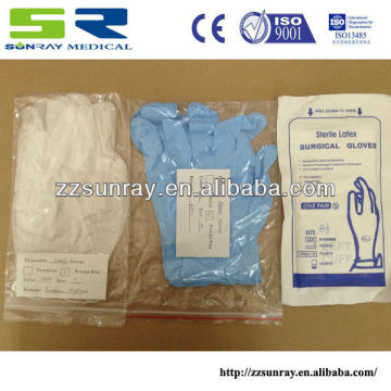 Latex/Vinyl/Nitrile surgical gloves