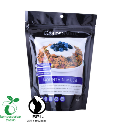 Sac de muesli debout biodégradable avec impression