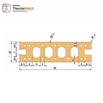Round Hole Fiber Reinforced PVC Flooring