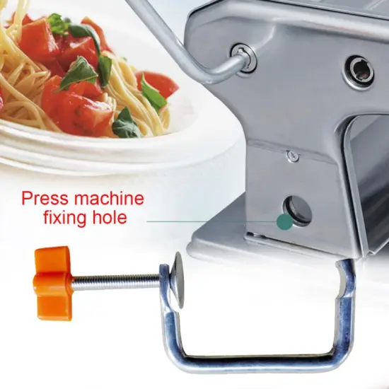 Pasta Machine Bracket Fixing Handle Tool Parts Durable Fixed Clip Accessories Metal Pasta Machine Handheld Kitchen