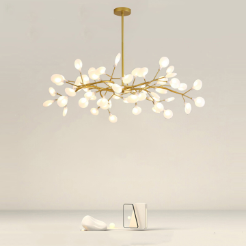 Luminaria pendente Luminaria Modern Luxury Silver Tree Branch lampadario per l'illuminazione da cucina