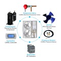 Air integrated heat pump water heater