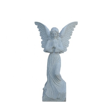 Stone Standing Angel Statue for Tombstone Sculpture