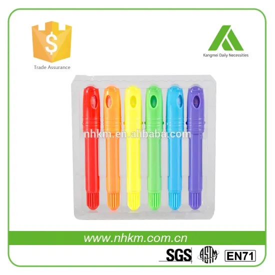 Assorted colors children toy face paint 6 color gel crayon