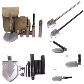 Outdoor Military Folding Shovel Pickax Hoe Army Spade