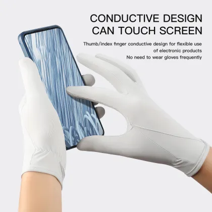 Summer UV Protection Silk Gloves for Women - Touchscreen & Driving