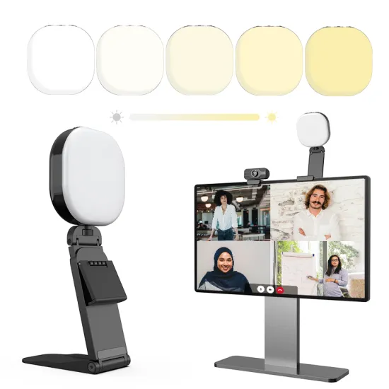 Adjustable Phone Light Clip with Color Temperature 3000-7000K for Computer Cameras and Laptops