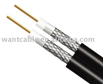 (Copper Clad Steel)dual rg6 coaxial cable
