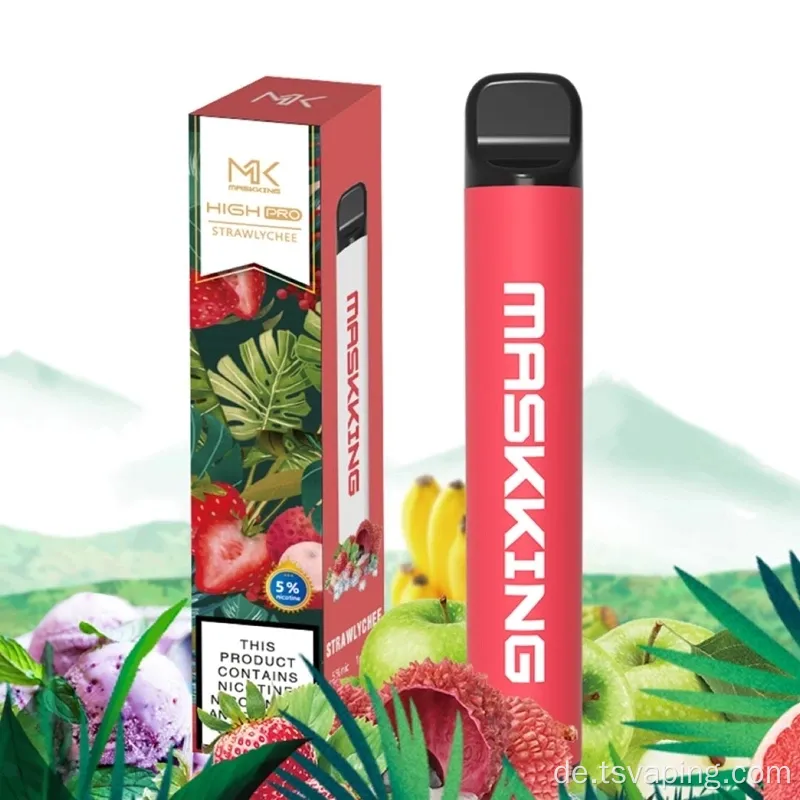 Masking Null verfügbar Vape E Flüssigkeit 1000 Puffs