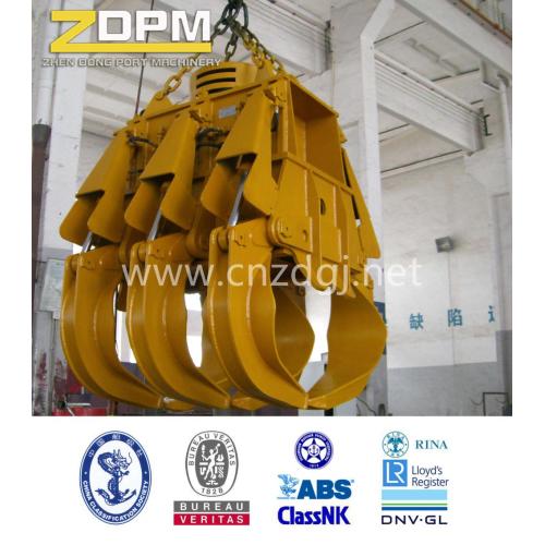 Electro-hydraulic rectangular grapple bucket
