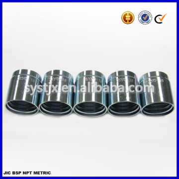 High quality hydraulic carbon steel ferrule fitting for 1SN/2SN hose