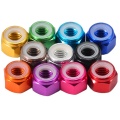 Aluminyo hex nylon insert lock nuts