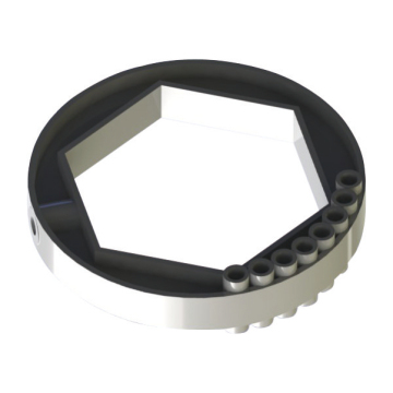 Anti-Upward Ring Fixing Octagonal Ring for Manual and Automatic Roller Shutter Aluminum Window
