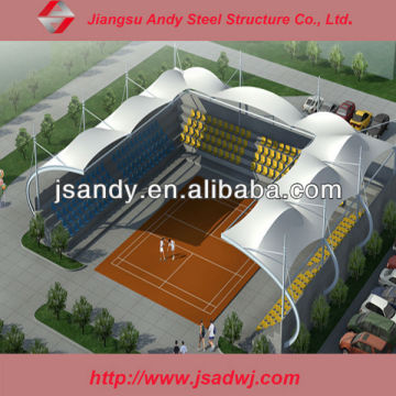 The membrane structure of school stadium