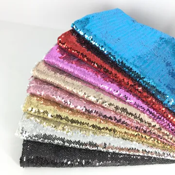 CRF0715-1 Double Side Revised Printed Sequin Fabric