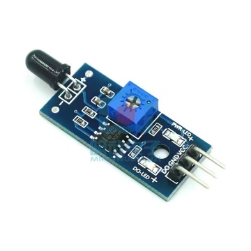Blue Plate Flame Sensor Module for Fire Source Detection and Infrared Receiving - 3-Wire & 4-Wire Systems