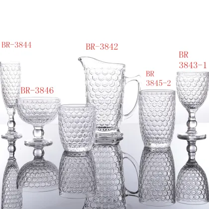 Classic Honeycomb Series Glass Cup Sets
