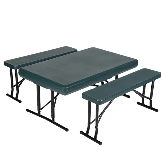 Modern Folding Table and Bench - Simple Design Custom Outdoor Furniture