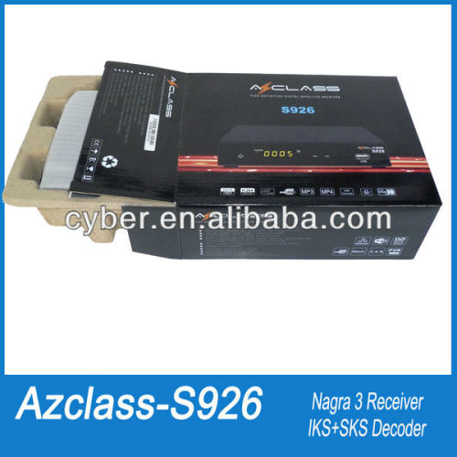 azclass s926 hd twin tuner free sks/iks receiver satellite decoders nagra 3 better than azfox s2s,bravissimo hd