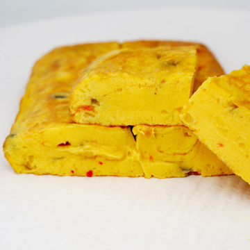 Square Egg Pattie ( with vegetables)