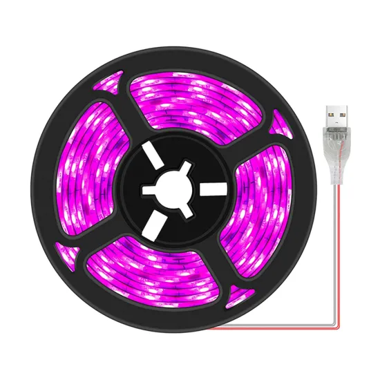 5M 5V USB LED Plant Grow Light - Full Spectrum Phyto Lamp Strip for Seeds, Flowers, Greenhouses, and Hydroponics