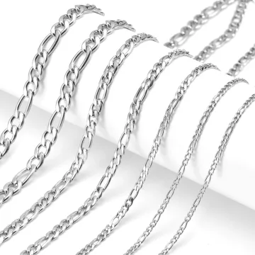 Contracted Stainless Steel NK Chain Hip Hop Titanium Steel 3:1 Grinding Necklace