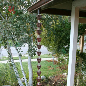 Metal Rain Chain Waterfall for Garden Outdoor Décor