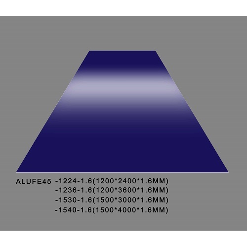 Placa de lámina de aluminio Gloss Galaxy de 1,6 mm de espesor 5052 H32