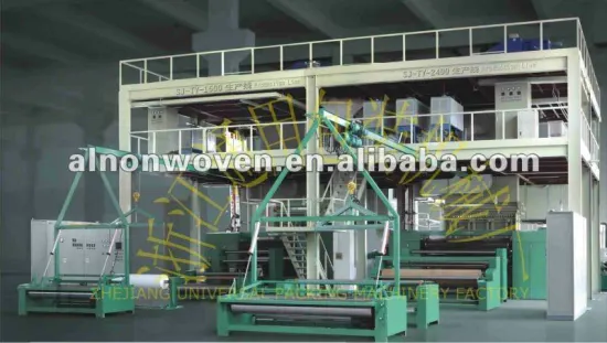 2400mm PP spunbond nonwoven fabric making machine with single beam