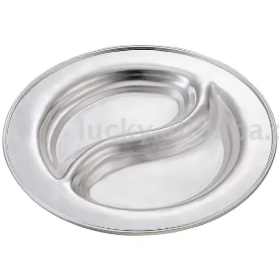 Silver plated S shape plate
