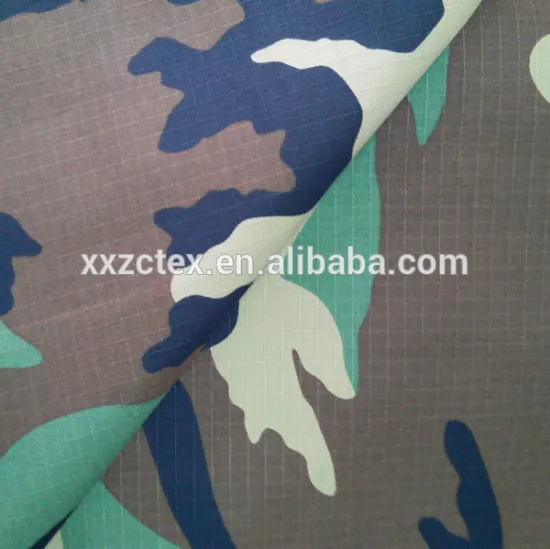 T/C 65polyester/35cotton army camouflage uniform ripstop fabric