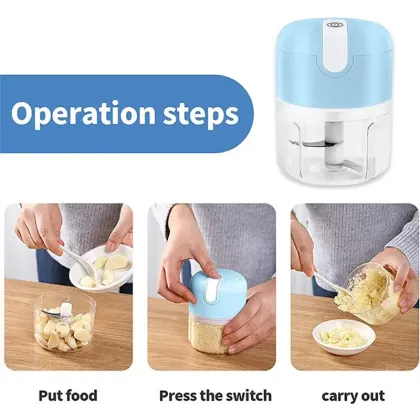 USB Mini Meat Grinders - Cordless Electric Onion Garlic Chopper