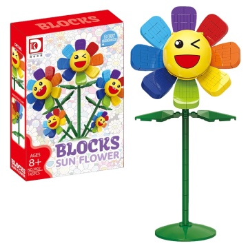 DK3002 Building Building Model di fiori di girasole: un ornamento fai -da -te creativo e un set di giocattoli