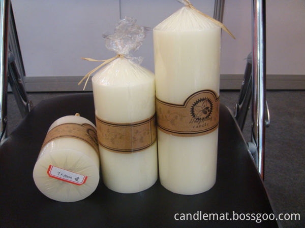 Ivory white church candle2